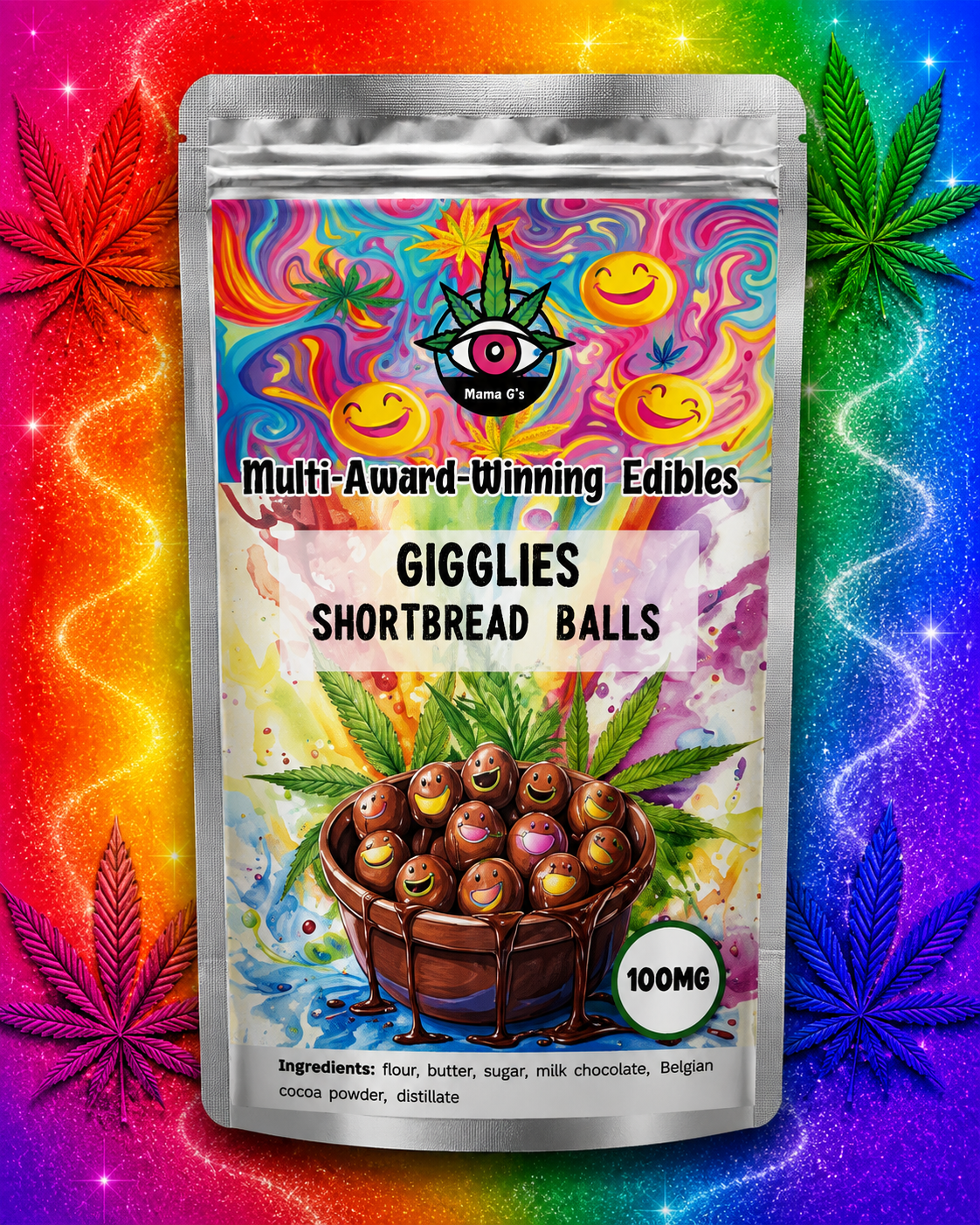 100mg Gigglies Shortbread Balls