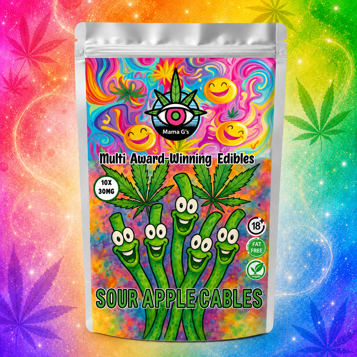 30mg Sour Apple Cables