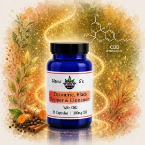 CBD Capsules with Turmeric, Black Pepper & Cinnamon