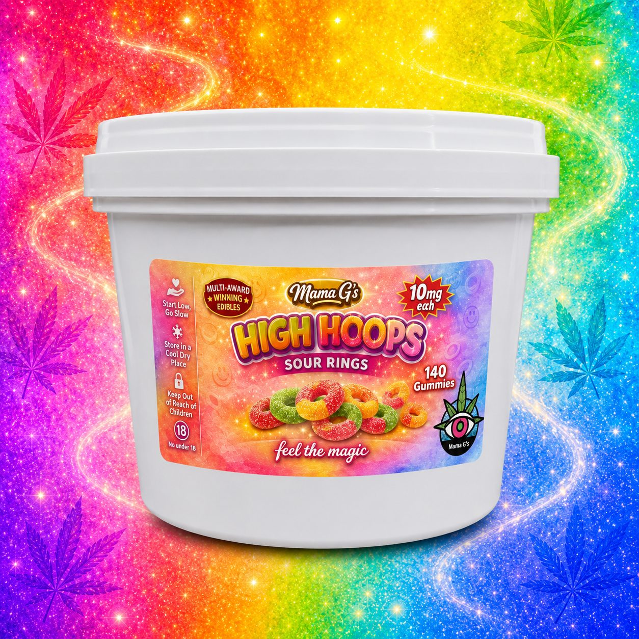 Party Tub of 10mg High Hoops Gummies